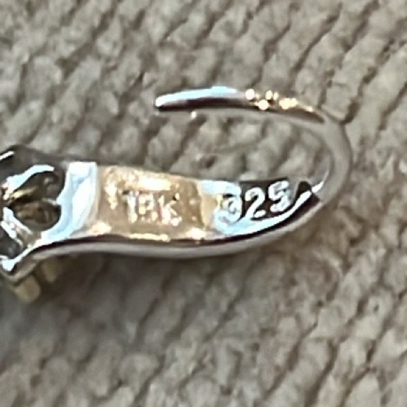 Judith Ripka Sterling 18k Gold Pink Quartz Diamond SINGLE Pierced Earring - Picture 9 of 11